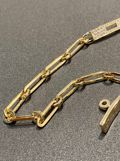 [Baslove]チェーンブレスレット スモールモデル ダイヤモンド