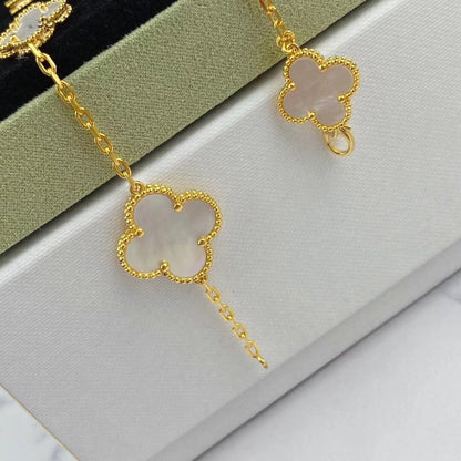 [Violet JW]MAGIC CLOVER MOP GOLD BRACELET 5 MOTIFS
