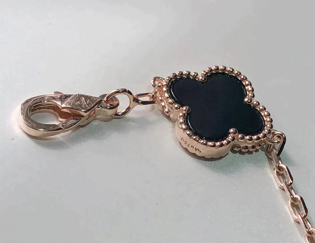 [Violet JW]CLOVER 5 MOTIFS MULTICOLOR  BRACELET