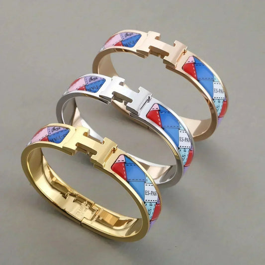 [Baslove]HMブレスレット ドットボーダー 12MM