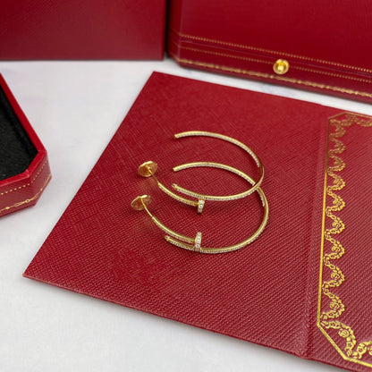 [Baslove]JUSTE OHRRINGE VOLLER DIAMANTEN 1,8 MM