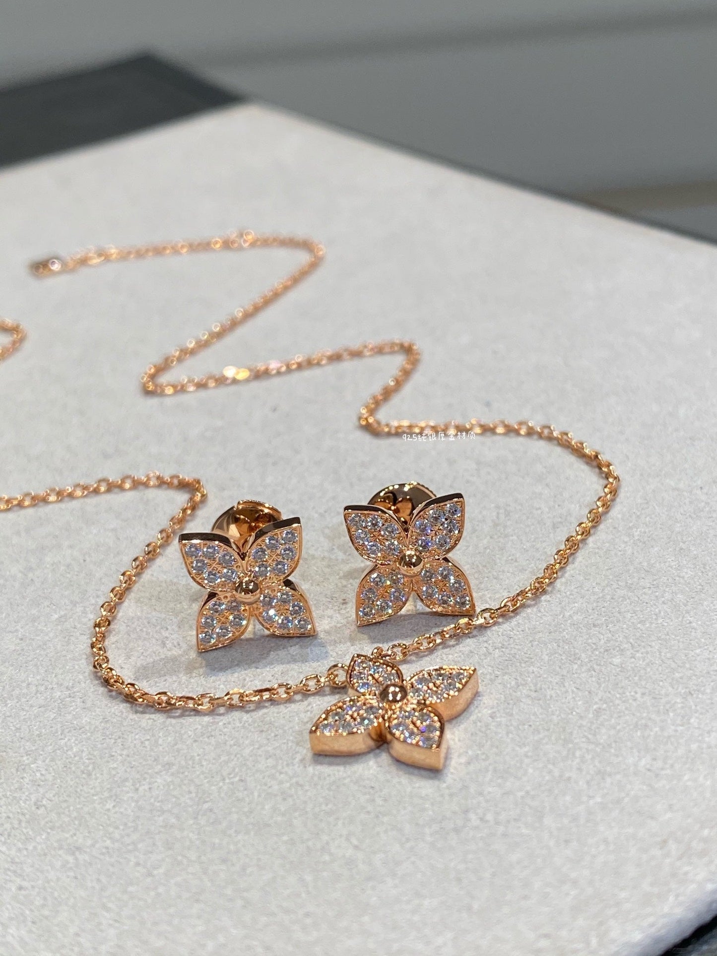 [Baslove]Stern-Diamant-Halskette