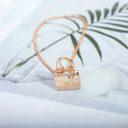 [Violet JW]AMULETTE PEDANT ROSE GOLD NECKLACE