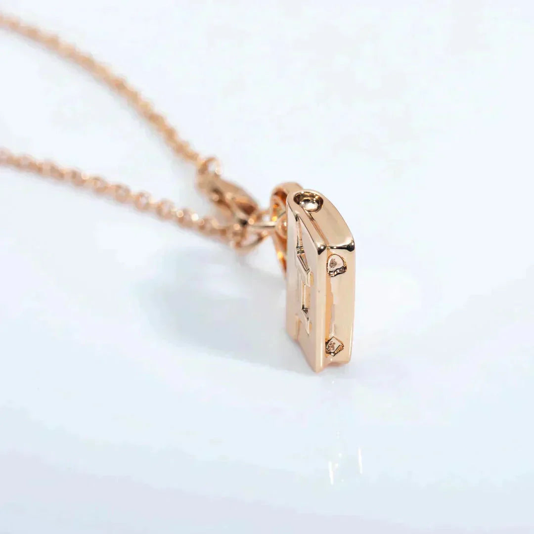 [Violet JW]AMULETTE PEDANT ROSE GOLD NECKLACE
