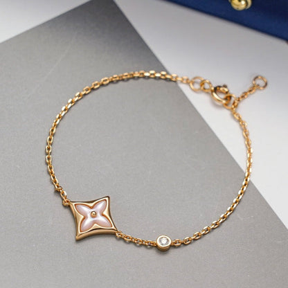 [Violet JW]STAR 1 DIAMOND PINK GOLD BRACELET