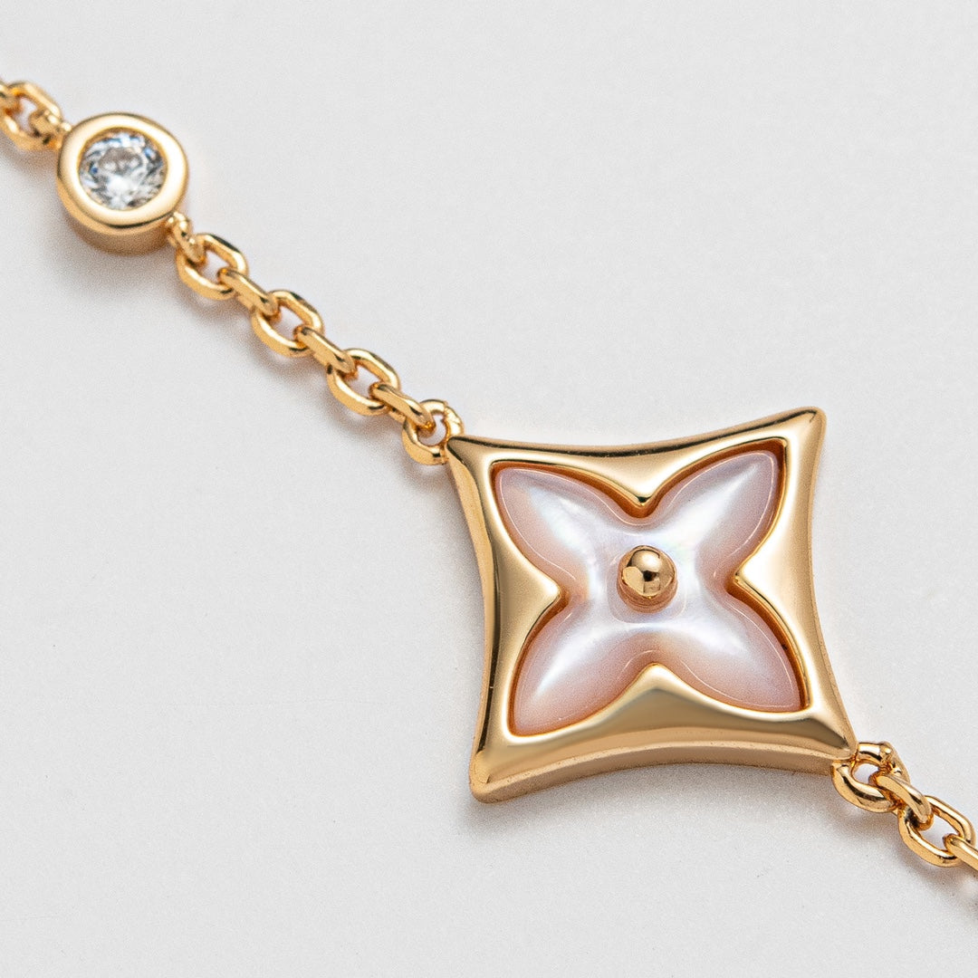 [Violet JW]STAR 1 DIAMOND PINK GOLD BRACELET