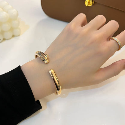 [Baslove] PANTHERE GOLD OFFENES ARMBAND