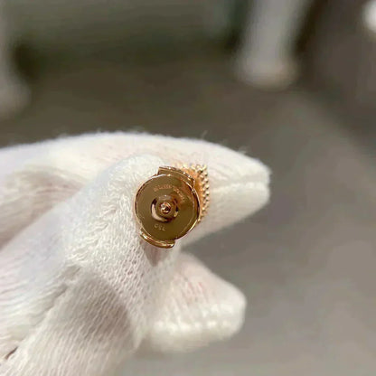 [Violet JW]HEART CARNELIAN STUD EARRINGS