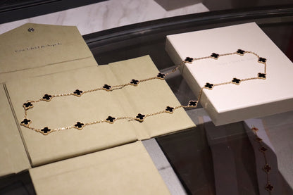 [Violet JW]CLOVER 20 MOTIFS ONYX ROSE GOLD