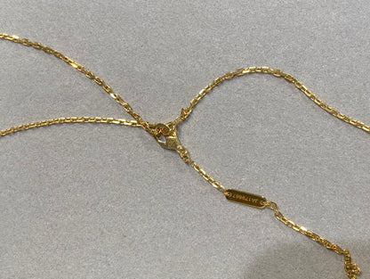 [Violet JW]CLOVER 25MM NECKLACE GOLD CARNELIAN