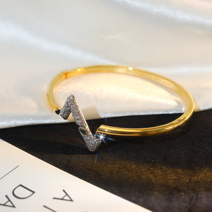 [Baslove]VOLTE UPSITE DOWN GOLD DIAMANT ARMBAND