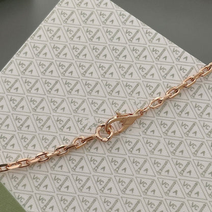[Violet JW]LUCKY SPRING 15 MOTIFS ROSE GOLD NECKLACE