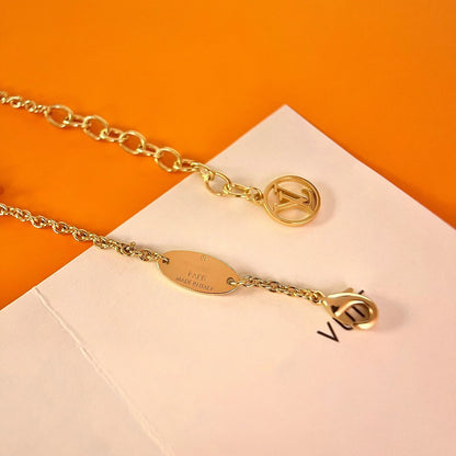 [Baslove]LVロゴスターモチーフゴールドブレスレット