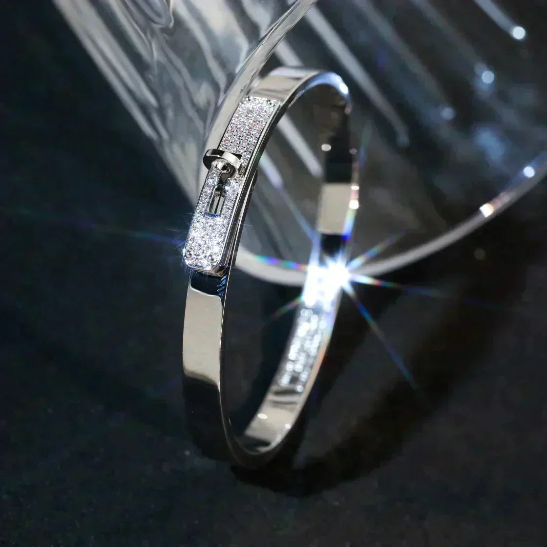 [Baslove]KELLY SILBER DIAMANT ARMBAND