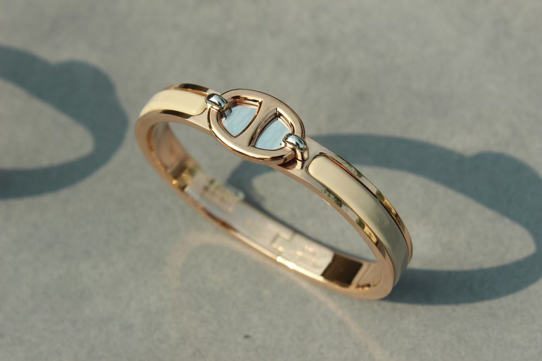 [Violet JW]CLIC CHAINE PINK GOLD BRACELET