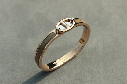 [Violet JW]CLIC CHAINE PINK GOLD BRACELET