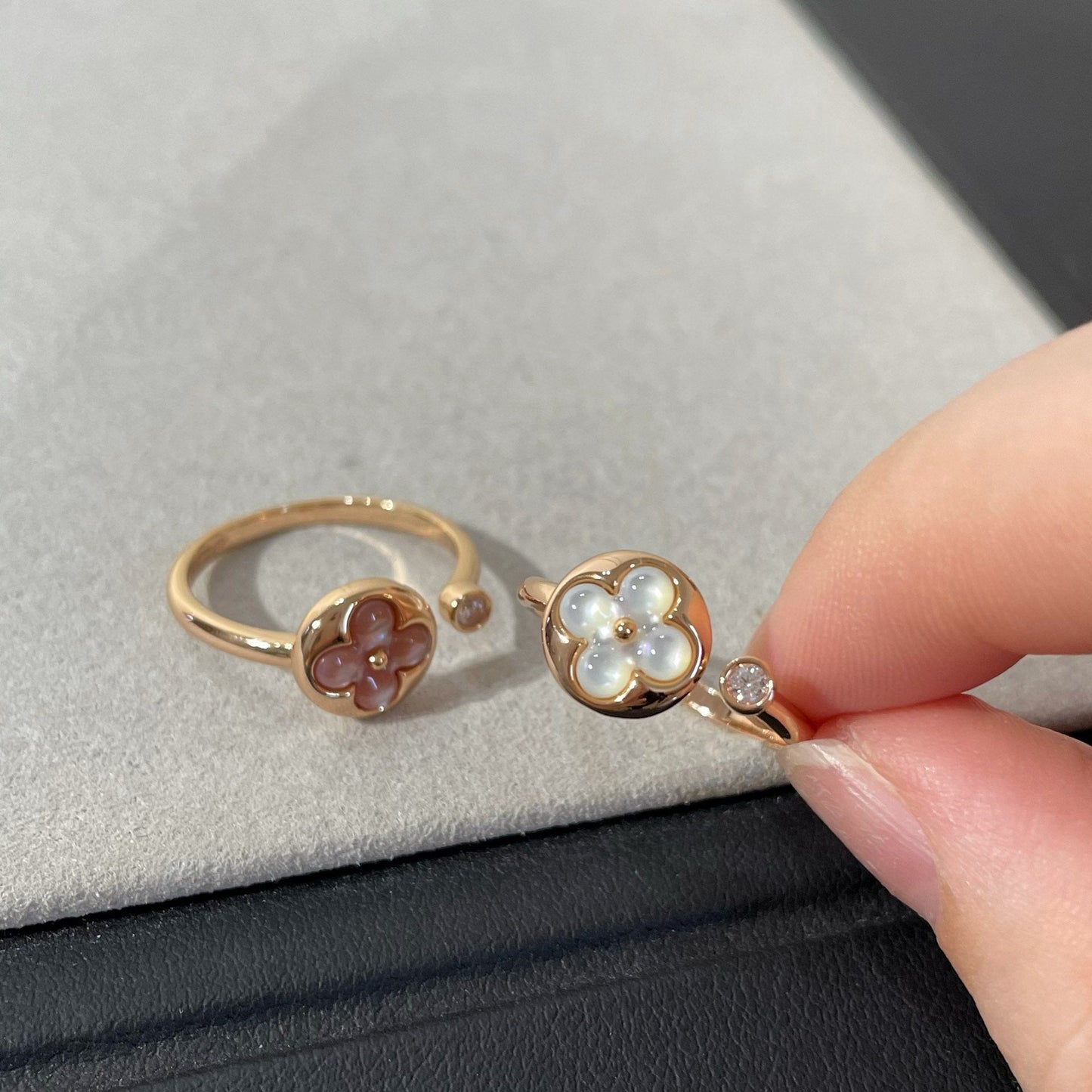 [Baslove]SUN 1 ダイヤモンド ピンク モップリング