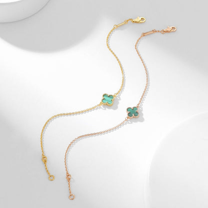 [Baslove]KLEEBLATT ARMBAND MALACHIT 1 MOTIV