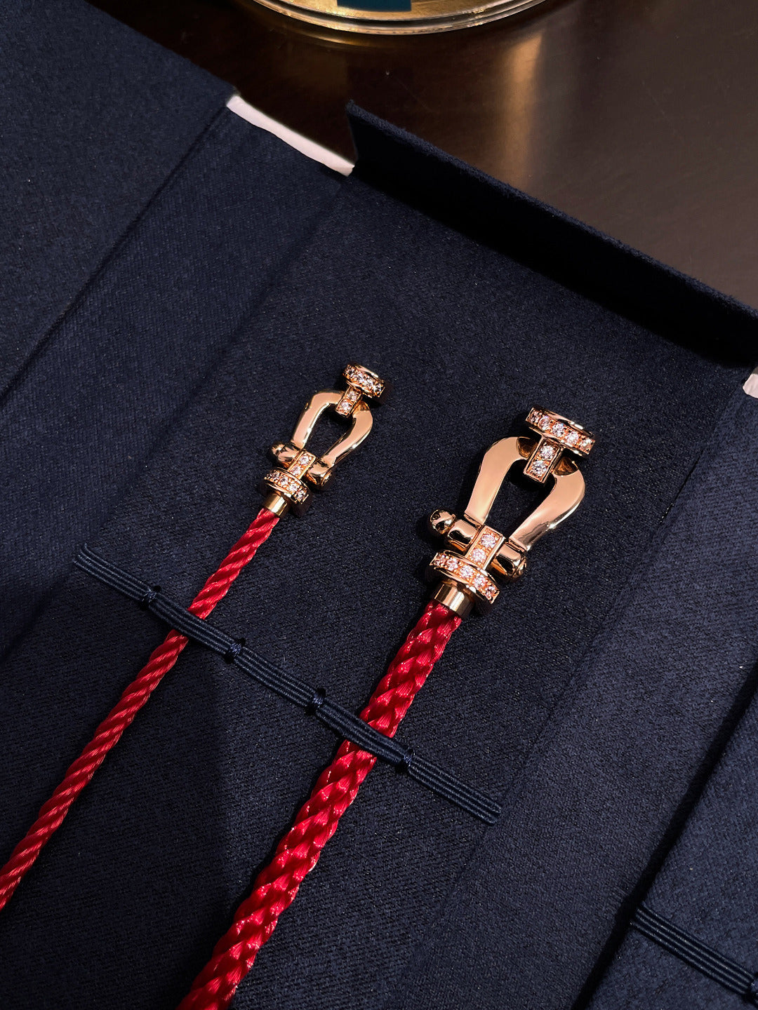 [Baslove]FORCE 10 ハーフダイヤモンド ピンクゴールド レッド コーデリ ラージ＆ミディアムモデル