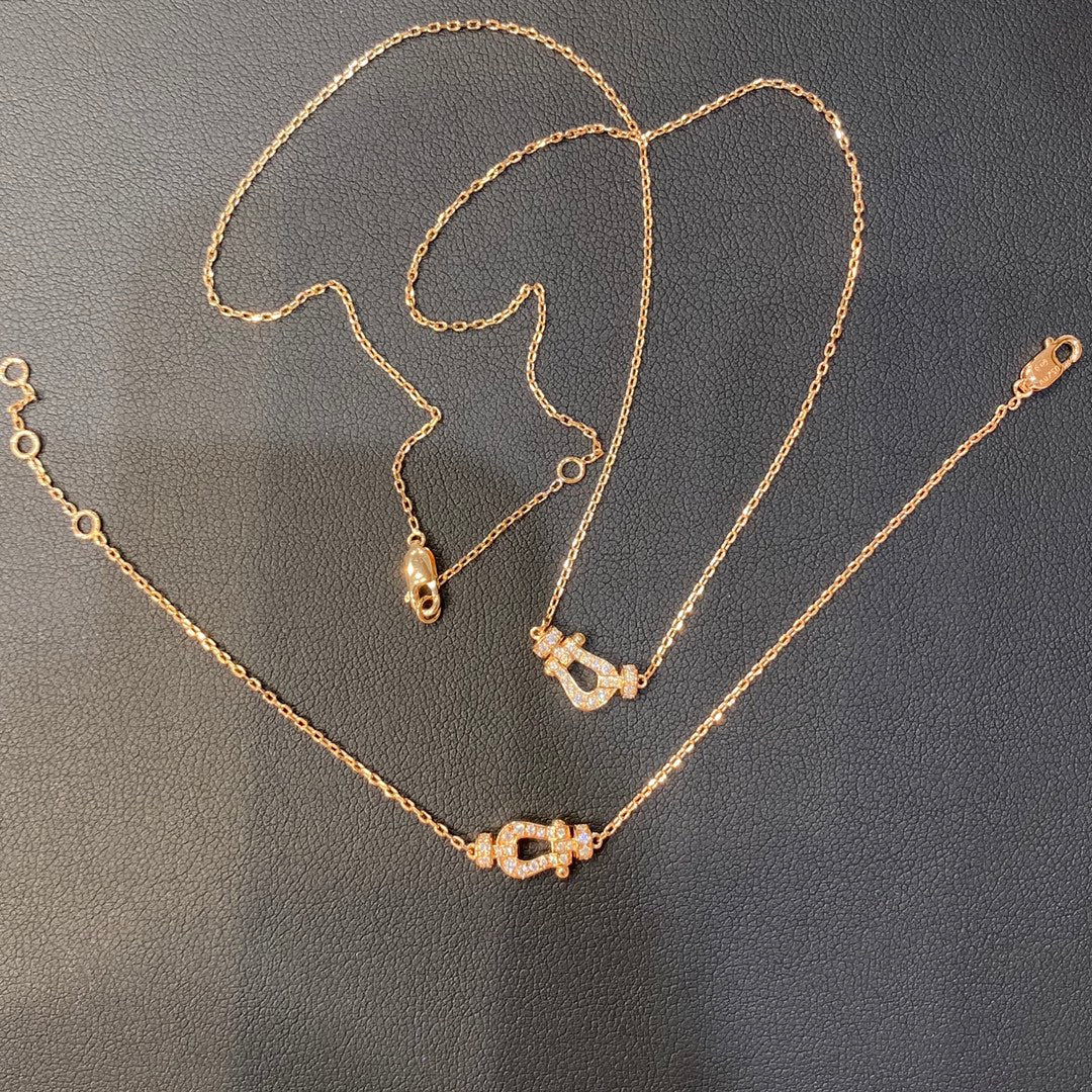 [Violet JW]FORCE 10 DIAMOND PINK GOLD NECKLACE MINI MODEL