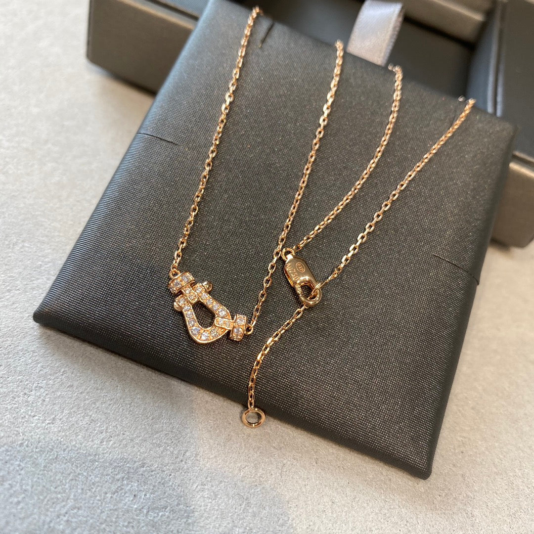 [Violet JW]FORCE 10 DIAMOND PINK GOLD NECKLACE MINI MODEL