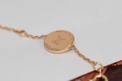 [Baslove]LV STERN UND SONNE 4 MOTIV ROSA GOLD MALACHIT ARMBAND