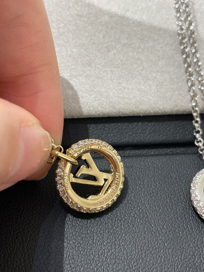 [Baslove]LV BY NIGHT ダイヤモンド パヴェネックレス