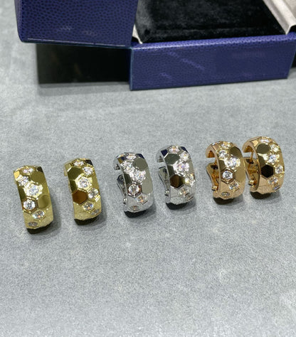 [Violet JW]BEE LOVE DIAMOND HOOP EARRINGS