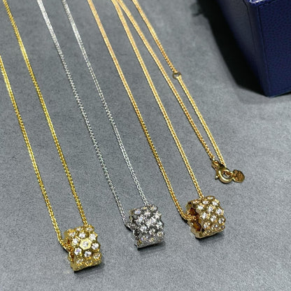 [Violet JW]BEE LOVE DIAMOND PAVED 3 ROW NECKLACE