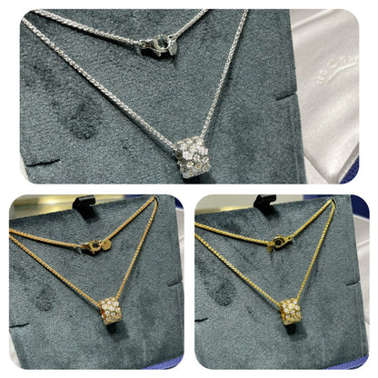 [Violet JW]BEE LOVE DIAMOND PAVED 3 ROW NECKLACE