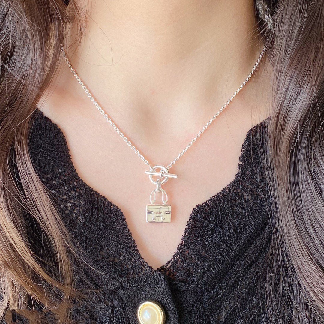 [Baslove]CONSTANCE ANHÄNGER SILBER HALSKETTE