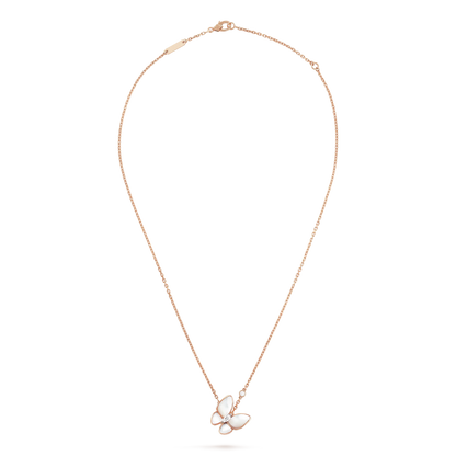 [Violet JW]BUTTERFLY MOP DIAMOND NECKLACE