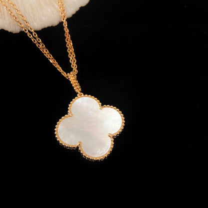 [Violet JW]CLOVER 25MM MOP LARGE PENDANT NECKLACE