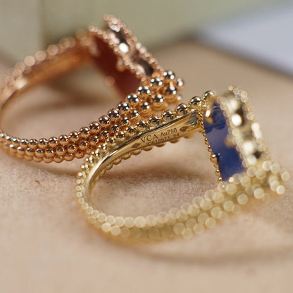 [Baslove] RING AUS ROSÉGOLD „CLOVER RIVERSIBLE“