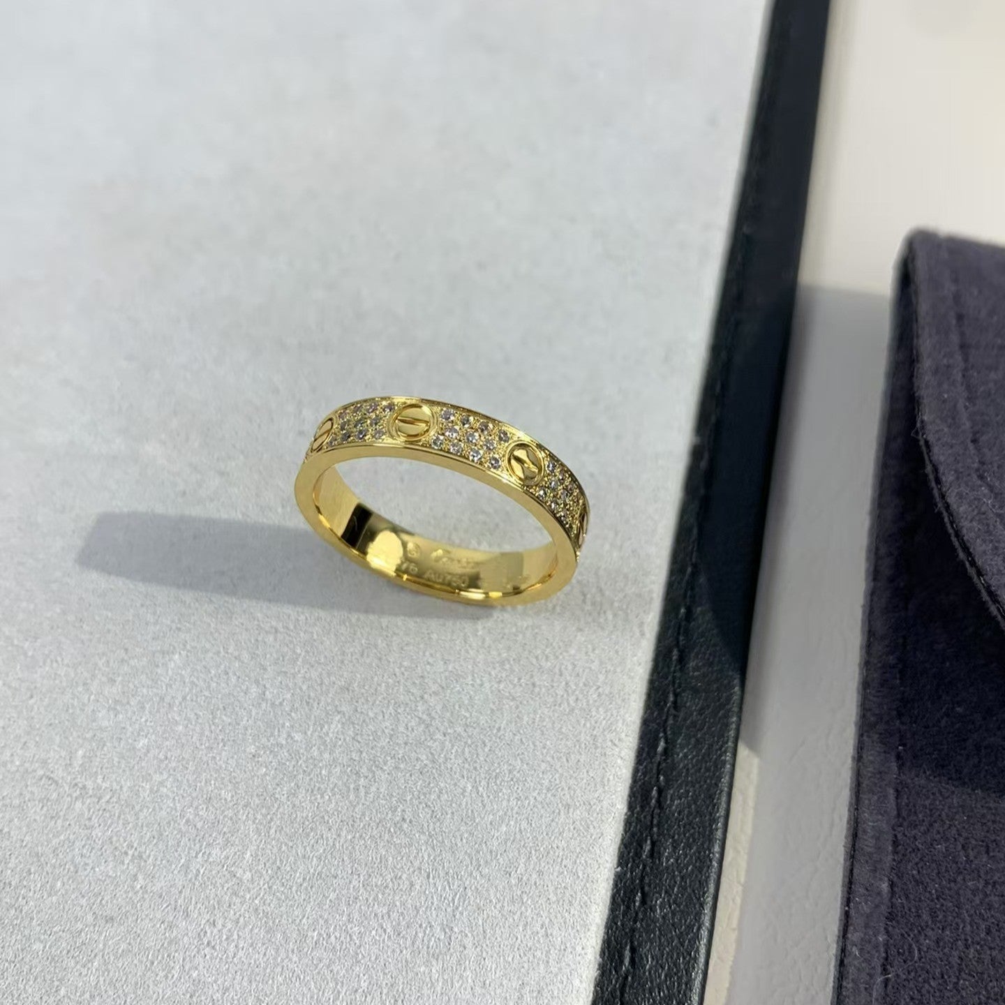 [Baslove] LIEBESRING 3,6 MM MIT DIAMANTEN GEPAPERT