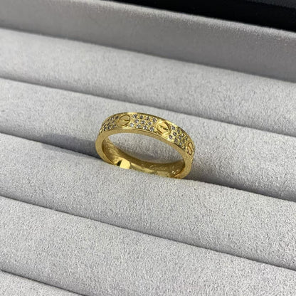 [Baslove] LIEBESRING 3,6 MM MIT DIAMANTEN GEPAPERT