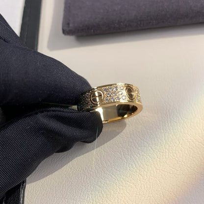 [Baslove] LIEBESRING 5,5 MM MIT DIAMANTEN GEPAPERT