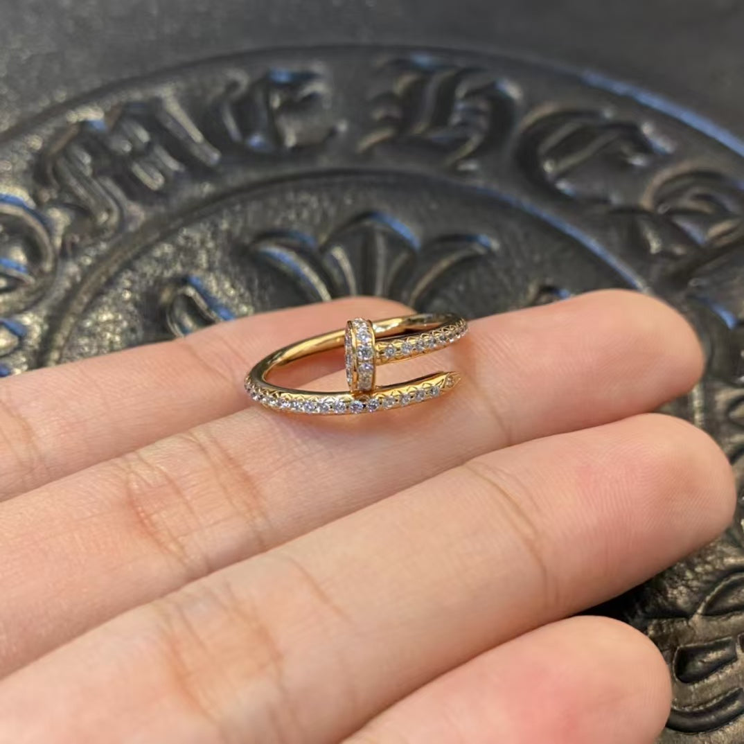 [Baslove]JUSTE リング 1.8MM ゴールド ダイヤモンド