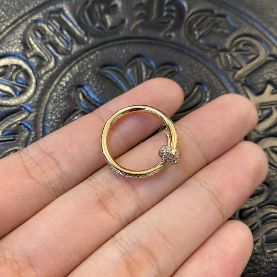 [Baslove]JUSTE リング 1.8MM ゴールド ダイヤモンド