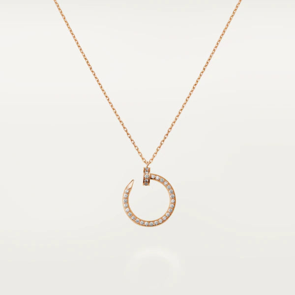 [Violet JW]JUSTE NECKLACE PINK GOLD DIAMONDS