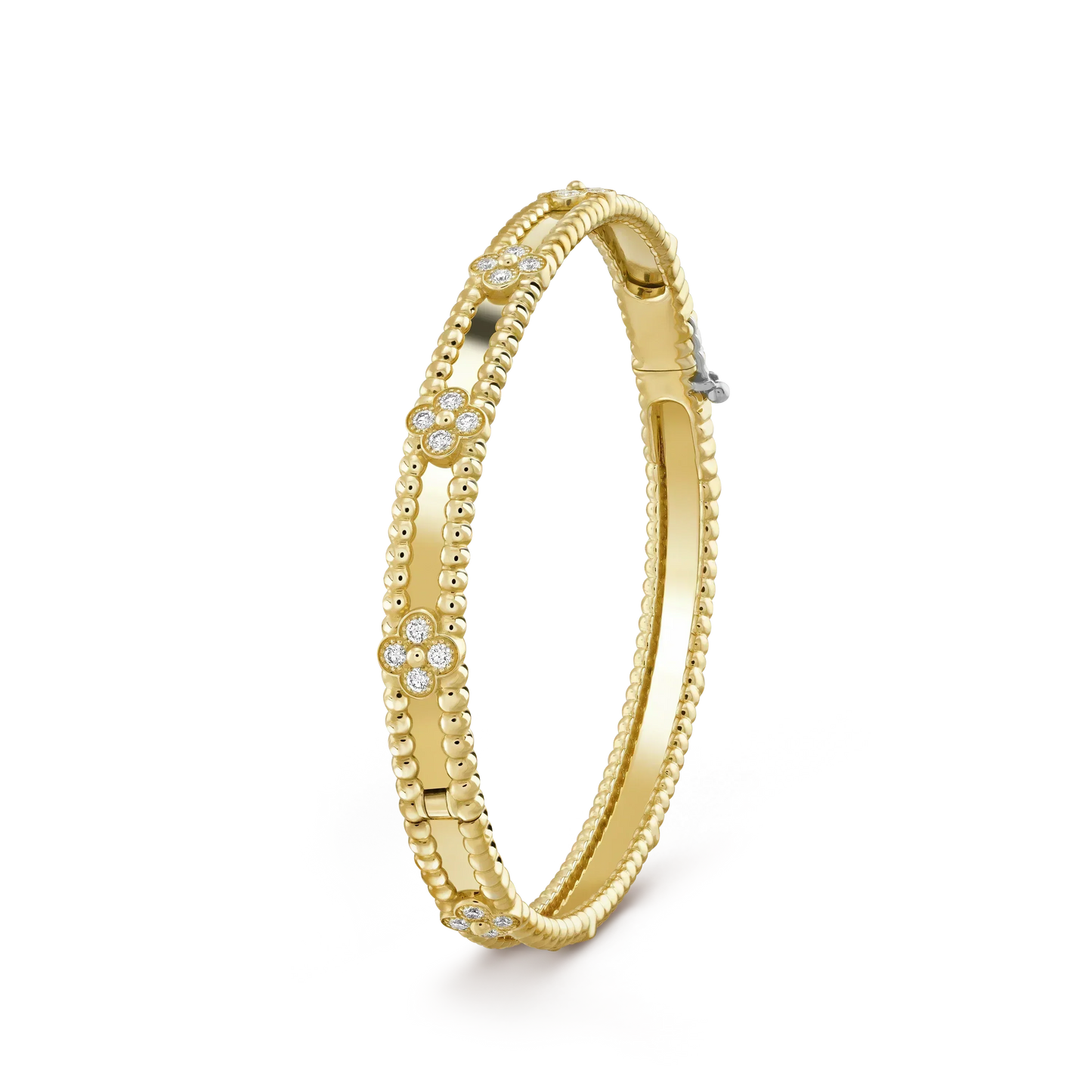 [Baslove]クローバーブレスレット 4MMダイヤモンド