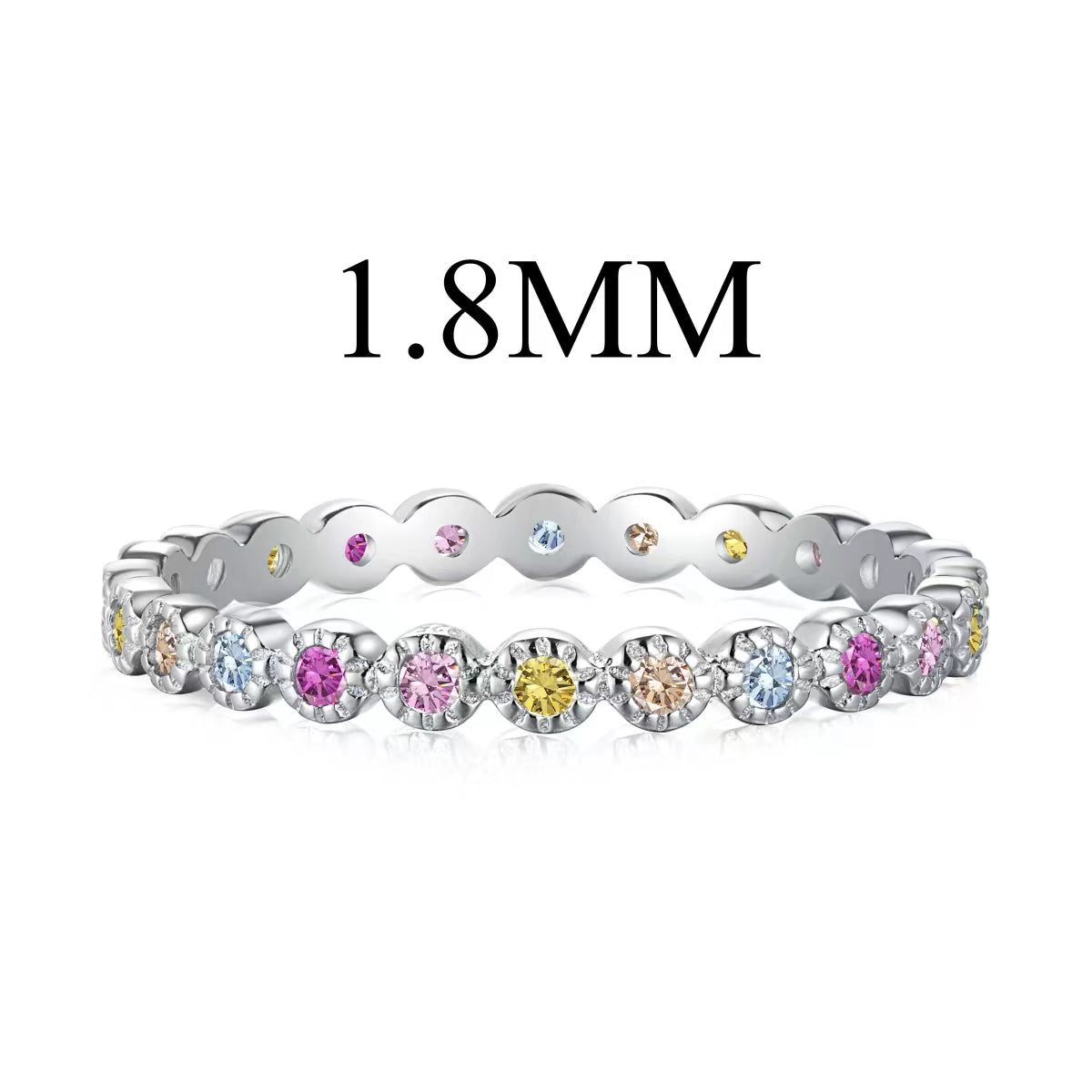 [Baslove]Einzigartiger funkelnder Alltagsring im Rundschliff