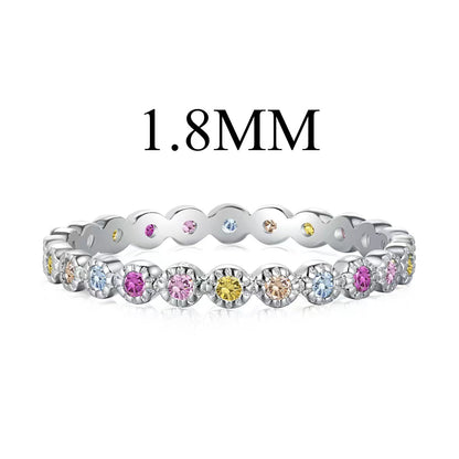 [Baslove]Einzigartiger funkelnder Alltagsring im Rundschliff