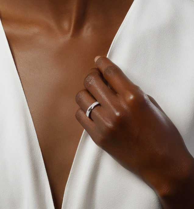 [Violet JW]ALLIANCE LIENS VIDENCE PAVED DIAMOND 4MM RING