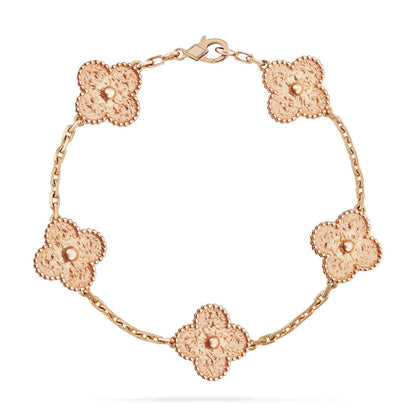 [Violet JW]CLOVER 5 MOTIFS BRONZING BRACELET