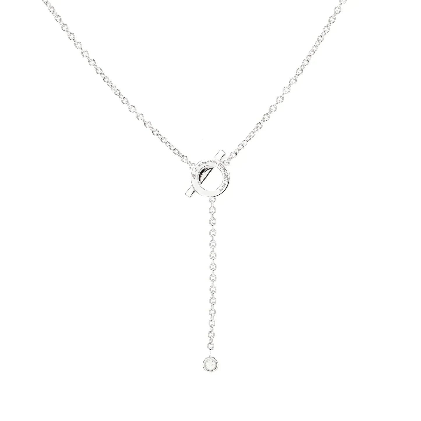 [Violet JW]FINESSE SILVER DIAMOND NECKLACE