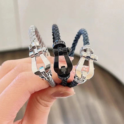 [Violet JW]FORCE LARGE HORSESHOE NO DIAMOND BRACELET GOLD