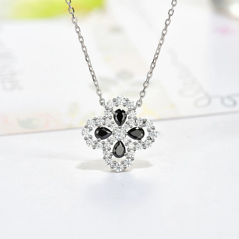 [Violet JW]LOOP NECKLACE FULL MOTIF DIAMOND 16MM MULTIPLE COLORS