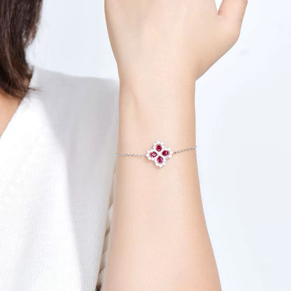 [Violet JW]LOOP BRACELET FULL MOTIF DIAMOND 16MM SILVE