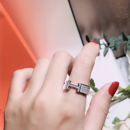 [Baslove]Hリング フルダイヤモンド